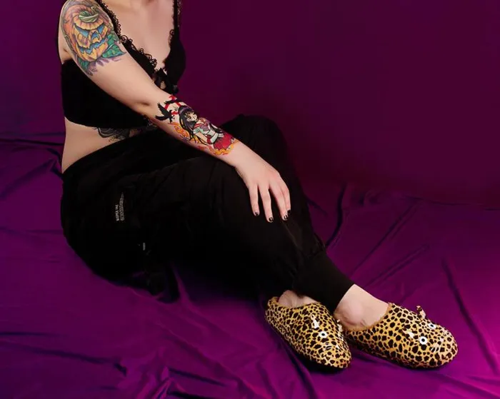 TUK Shoes Kitty Styles Women Tan Leopard Kitty Slipper TUK Shoes Kitty Styles Women Tan Leopard Kitty Slipper