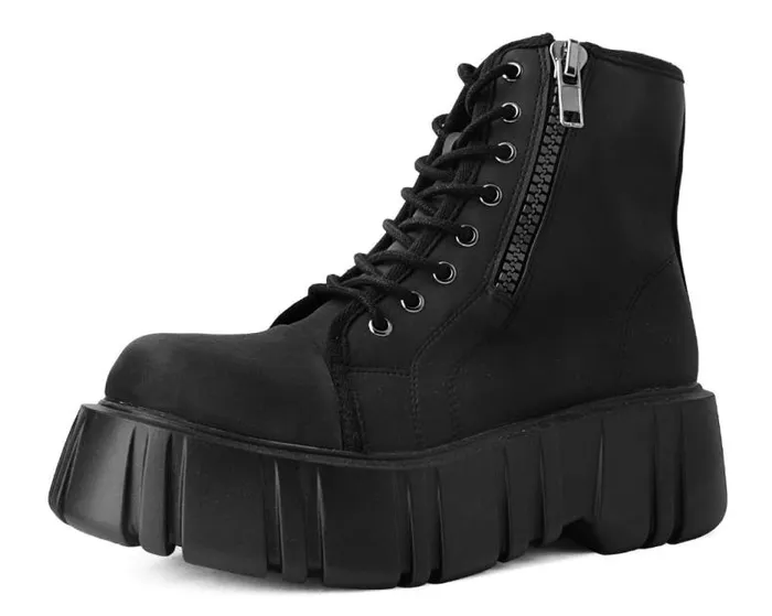 TUK Shoes Platforms Women Black 8Eye Anarchic Airship Boot