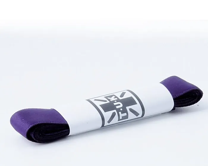 TUK Shoes Shoe Laces Adult 75 CM Purple Satin Flat Shoe Laces