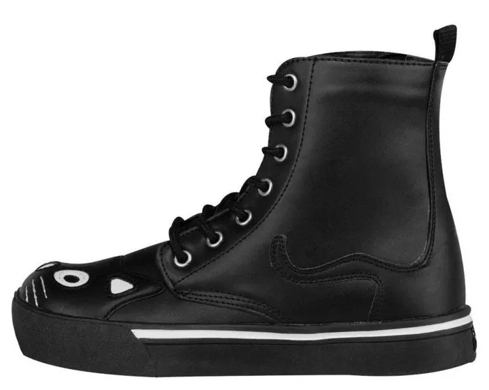 TUK Shoes Sneakers Women Black Kitty Sneaker Boot 8211 TUK Shoes TUK Shoes Sneakers Women Black Kitty Sneaker Boot 8211 TUK Shoes