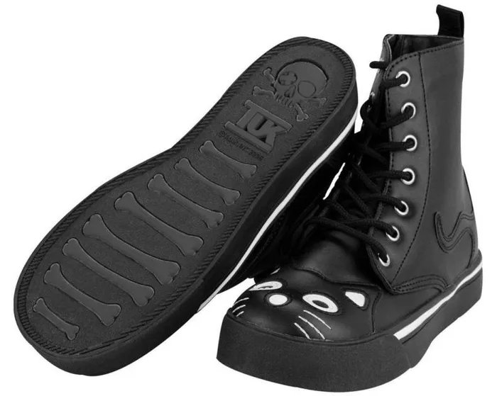 TUK Shoes Sneakers Women Black Kitty Sneaker Boot 8211 TUK Shoes TUK Shoes Sneakers Women Black Kitty Sneaker Boot 8211 TUK Shoes