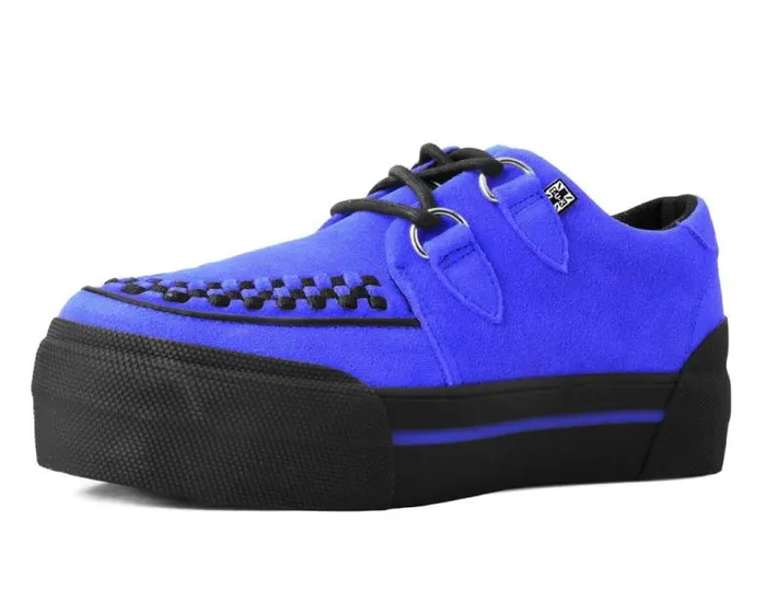 TUK Shoes Sneakers Women Black Suede Platform Sneaker