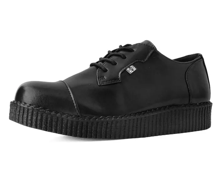 TUK Shoes Vegan Men Black TUKskin Toe Cap Viva Low Creeper