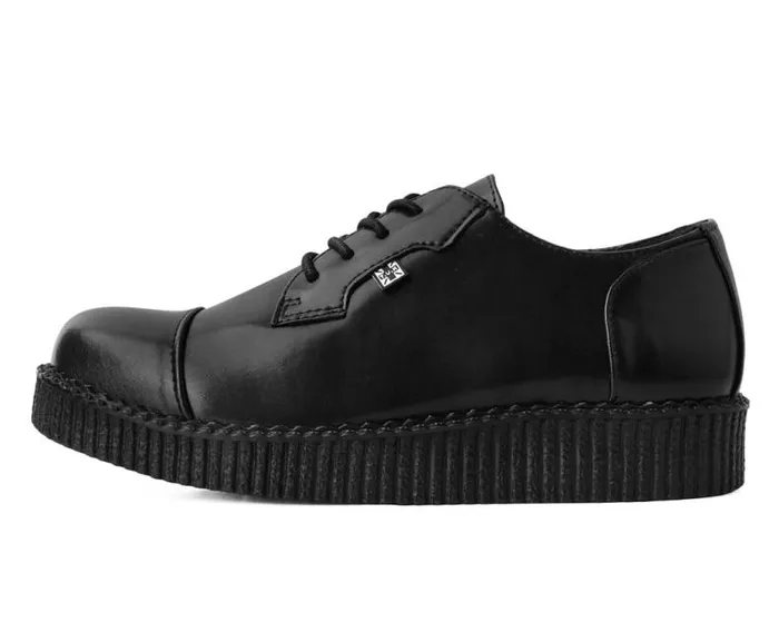 TUK Shoes Vegan Men Black TUKskin Toe Cap Viva Low Creeper