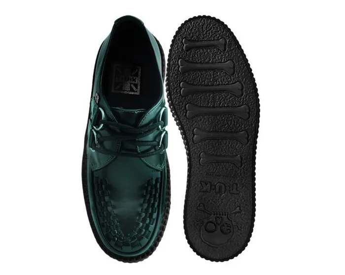 TUK Shoes Vegan Men Green RubOff Mondo Creeper TUK Shoes Vegan Men Green RubOff Mondo Creeper