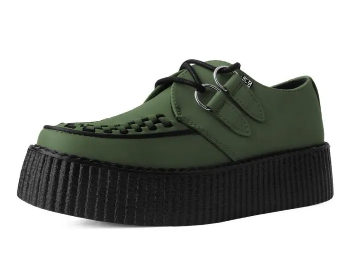 TUK Shoes Vegan Men Murky Green TUKskin Viva Mondo Creeper