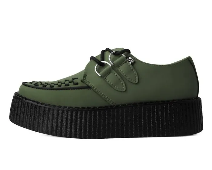 TUK Shoes Vegan Men Murky Green TUKskin Viva Mondo Creeper TUK Shoes Vegan Men Murky Green TUKskin Viva Mondo Creeper
