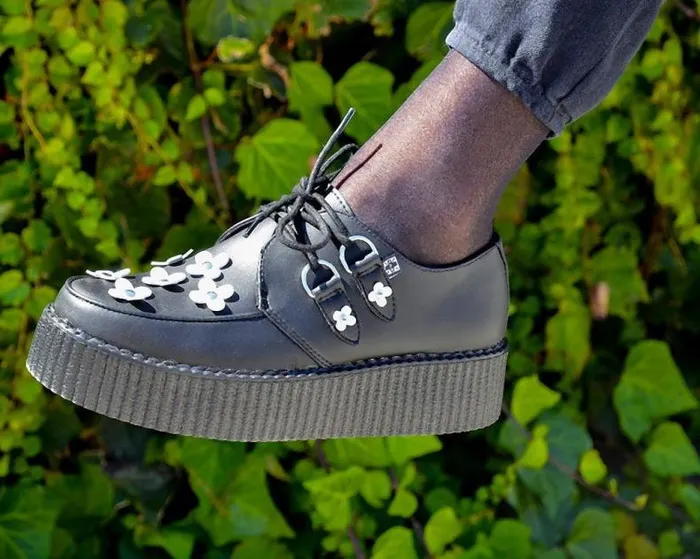 TUK Shoes Vegan Men TUKSkin Flower Creepers TUK Shoes Vegan Men TUKSkin Flower Creepers