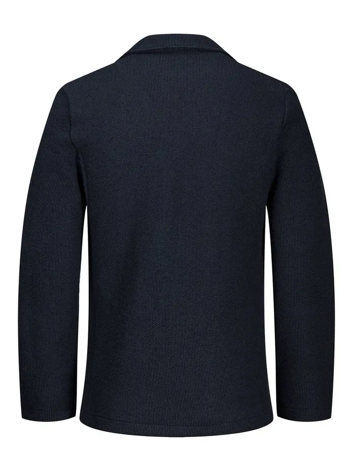 Tailoring JACK and JONES Mens SWEAT QUALITY BLAZER Blue Total Eclipse