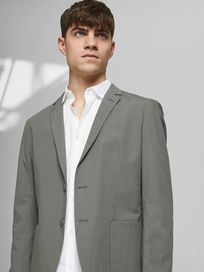 Tailoring JACK and JONES Mens TWILL SLIM FIT BUSINESS SHIRT White White