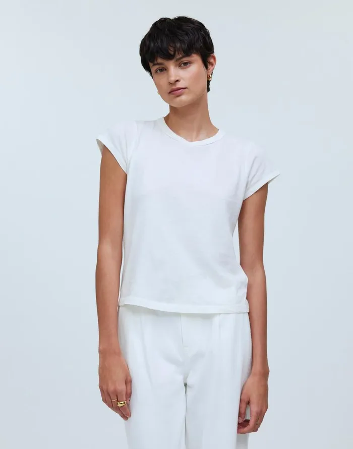 Tees Women Madewell Softfade Cotton Perfect Vintage Tee Lighthouse