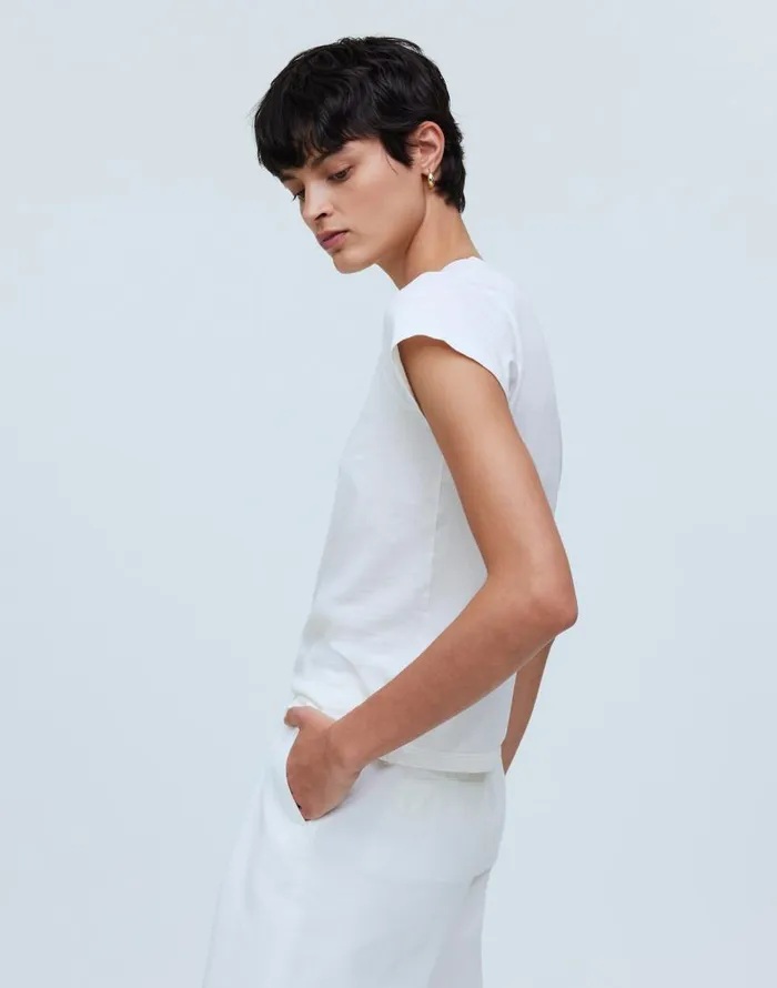 Tees Women Madewell Softfade Cotton Perfect Vintage Tee Lighthouse