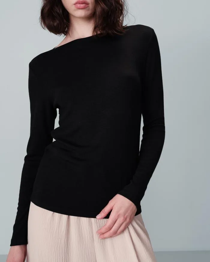 TEESHIRT NOIR NOUS Shop Grace and Mila LongSleeves Tshirts
