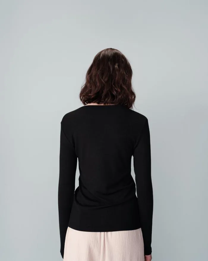 TEESHIRT NOIR NOUS Shop Grace and Mila LongSleeves Tshirts