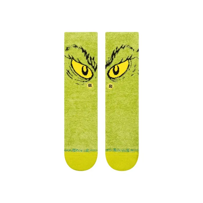 The Grinch X Stance Da Da Dagrinch Cozy Poly Crew Socks Green MenWomen Stance Crew