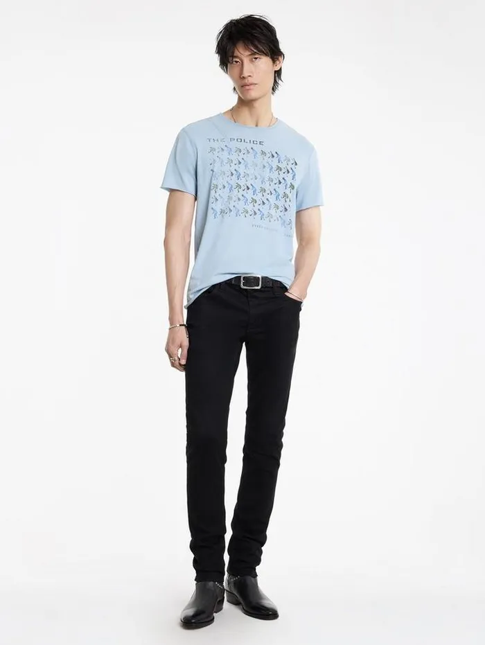 THE POLICE BAND TEE Cement Wht Men John Varvatos Graphic Tees