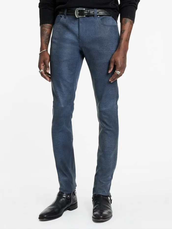 THE ROCKER LEATHER JEANS Ink Men John Varvatos Jeans