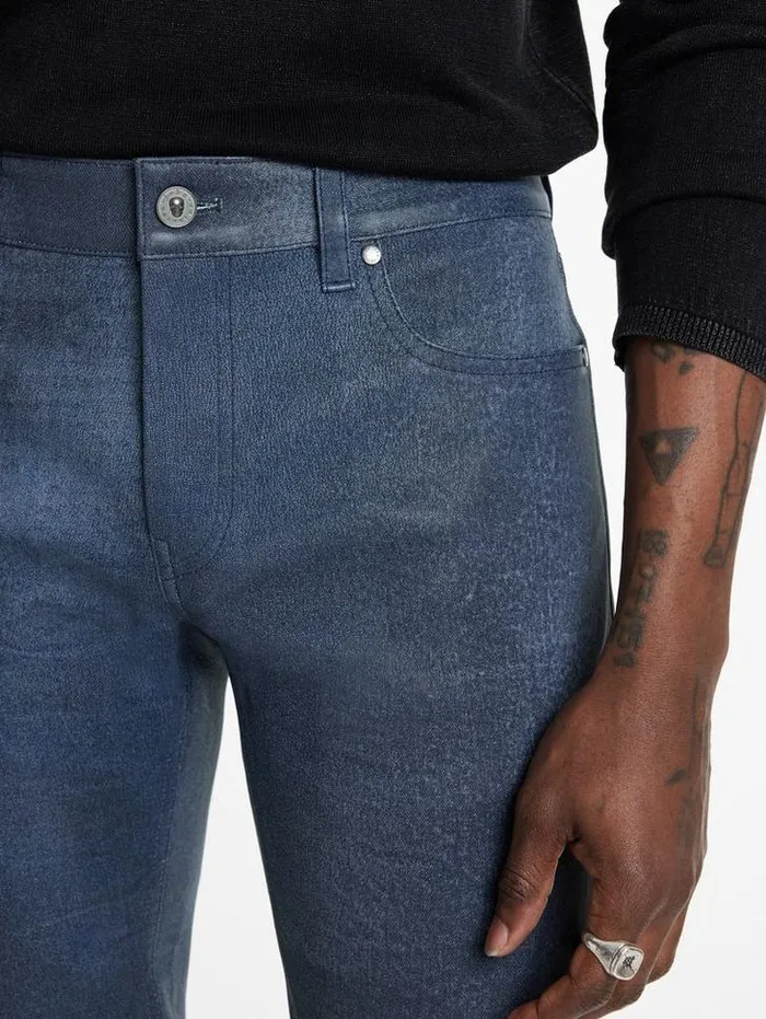 THE ROCKER LEATHER JEANS Ink Men John Varvatos Jeans