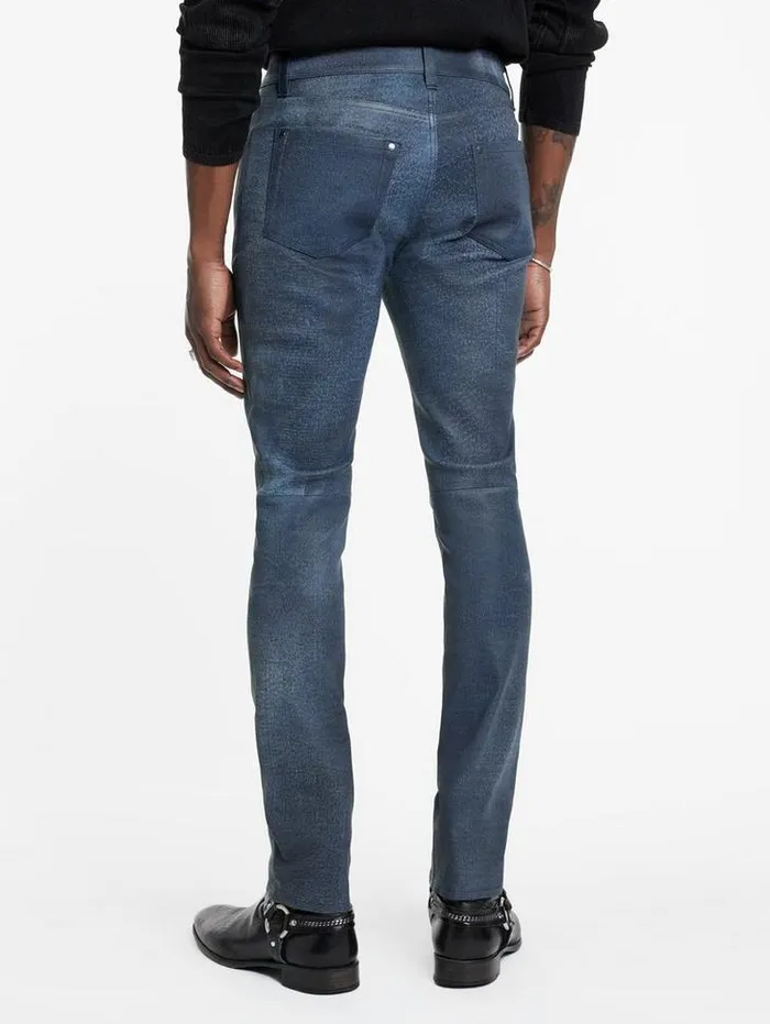 THE ROCKER LEATHER JEANS Ink Men John Varvatos Jeans
