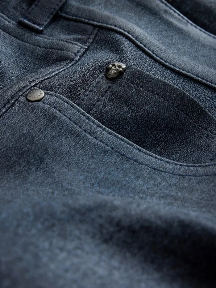 THE ROCKER LEATHER JEANS Ink Men John Varvatos Jeans