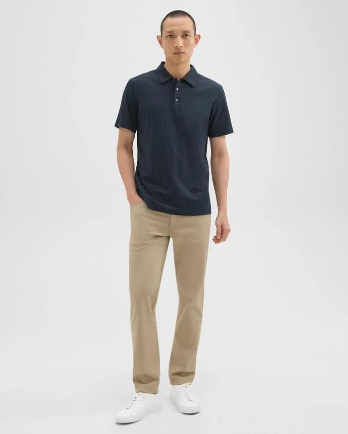 Theory Bron Polo Shirt In Cosmos Slub Cotton Eclipse Men TShirts Polos Theory Bron Polo Shirt In Cosmos Slub Cotton Eclipse Men TShirts Polos