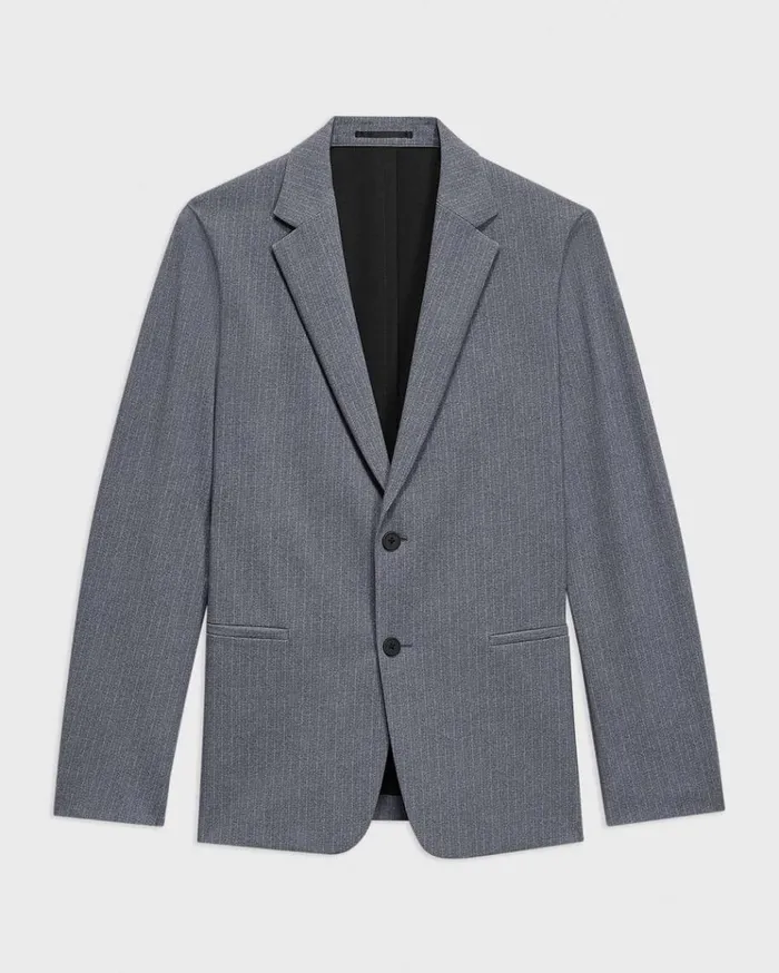Theory Clinton Blazer In Herringbone Precision Ponte Grey Melange Men Blazers Jackets Theory Clinton Blazer In Herringbone Precision Ponte Grey Melange Men Blazers Jackets