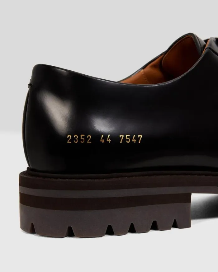 Theory Common Projects Mens Derbys Black Men Shoes