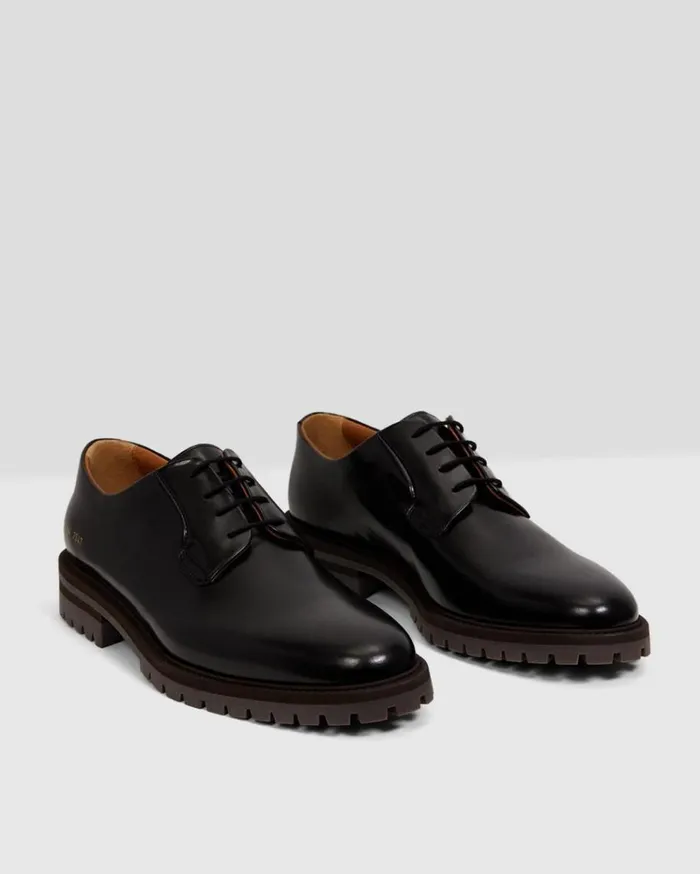 Theory Common Projects Mens Derbys Black Men Shoes