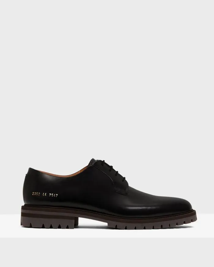 Theory Common Projects Mens Derbys Black Men Shoes