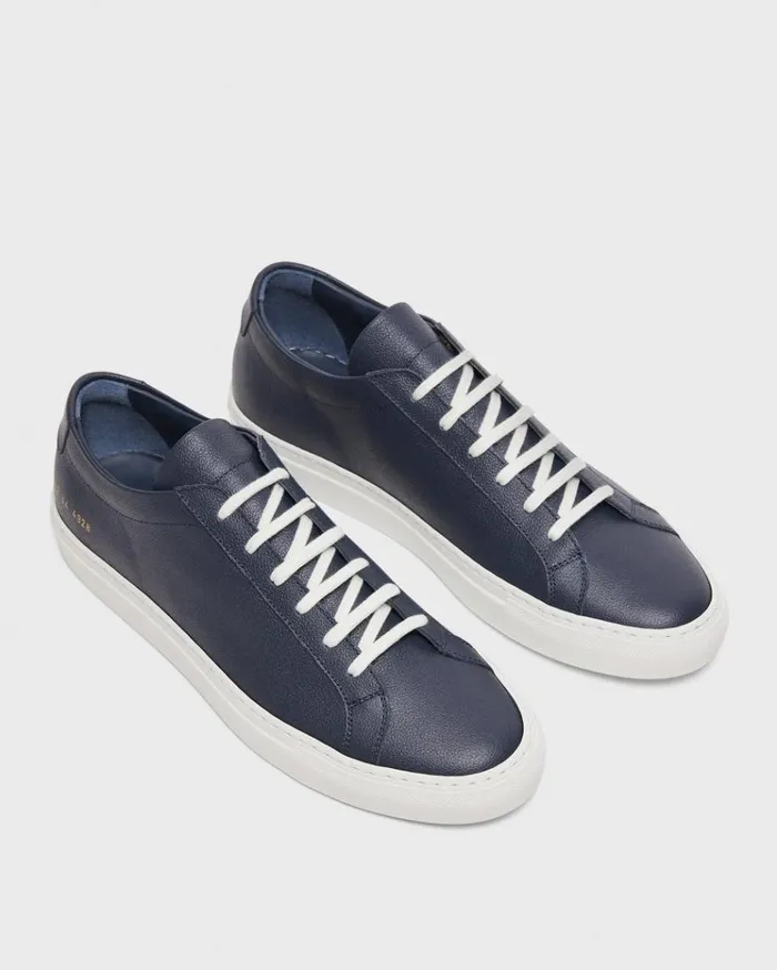 Theory Common Projects Mens Original Achilles Sneakers Navy Men Shoes Theory Common Projects Mens Original Achilles Sneakers Navy Men Shoes