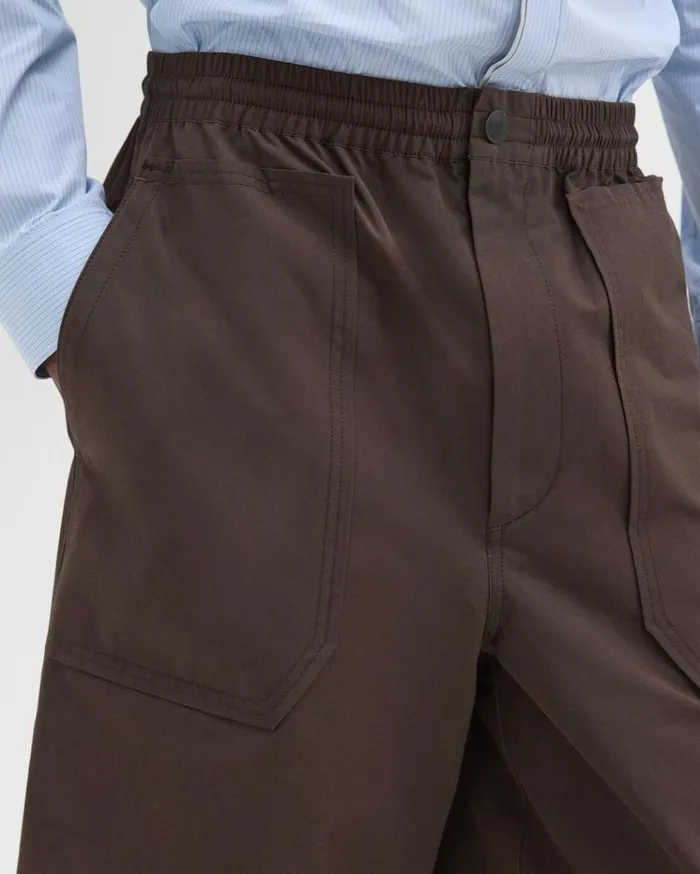 Theory CottonBlend PullOn Short Deep Tundra Men Shorts