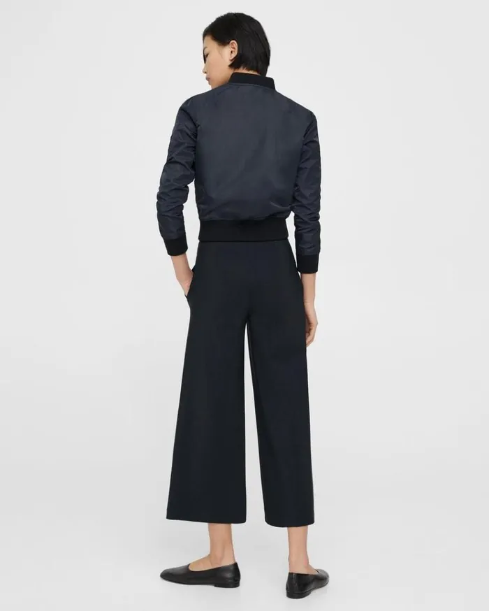 Theory Cropped WideLeg Pant In Precision Ponte Baltic Women Pants Theory Cropped WideLeg Pant In Precision Ponte Baltic Women Pants