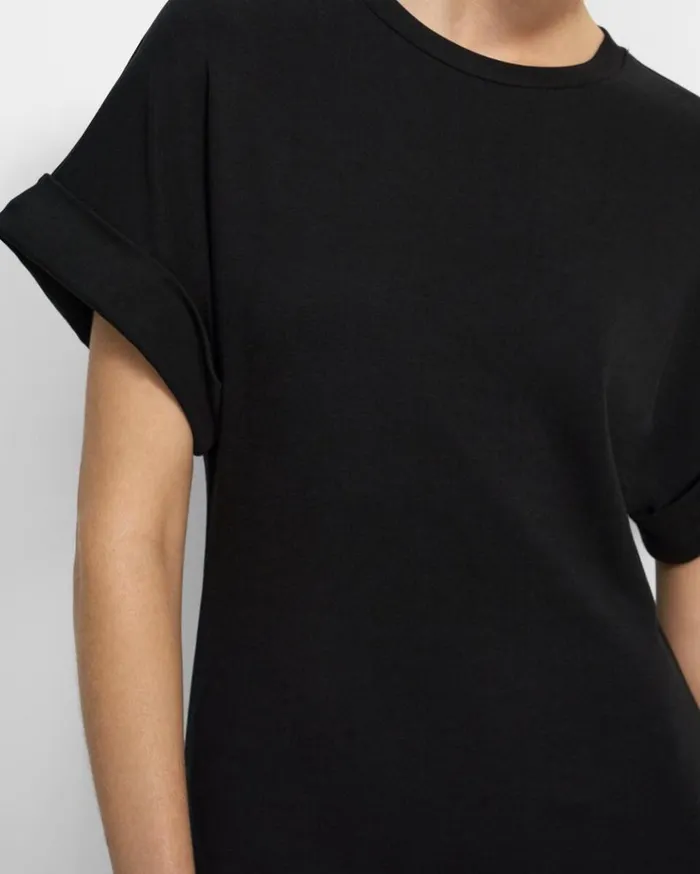 Theory Dolman Sleeve Dress In Lyocell Jersey Black Women Dresses Theory Dolman Sleeve Dress In Lyocell Jersey Black Women Dresses