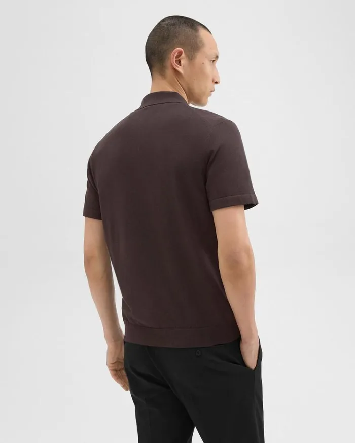 Theory Goris Polo Shirt In Light Bilen Hickory Men Sweaters Cardigans Theory Goris Polo Shirt In Light Bilen Hickory Men Sweaters Cardigans