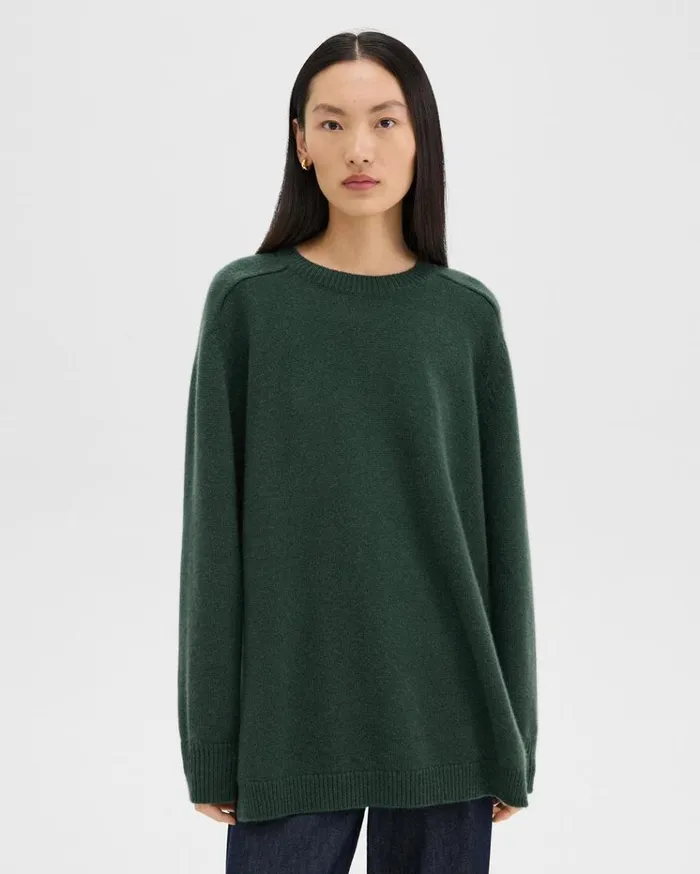 Theory Karenia Sweater In Cashmere Hunter Green Women Sweaters Cardigans Theory Karenia Sweater In Cashmere Hunter Green Women Sweaters Cardigans
