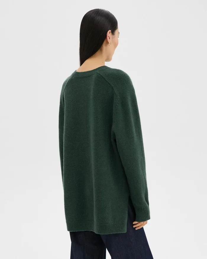 Theory Karenia Sweater In Cashmere Hunter Green Women Sweaters Cardigans Theory Karenia Sweater In Cashmere Hunter Green Women Sweaters Cardigans