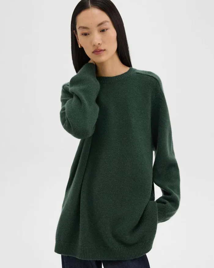 Theory Karenia Sweater In Cashmere Hunter Green Women Sweaters Cardigans Theory Karenia Sweater In Cashmere Hunter Green Women Sweaters Cardigans