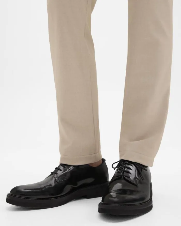 Theory Oxford Shoe In Leather Black Men Shoes