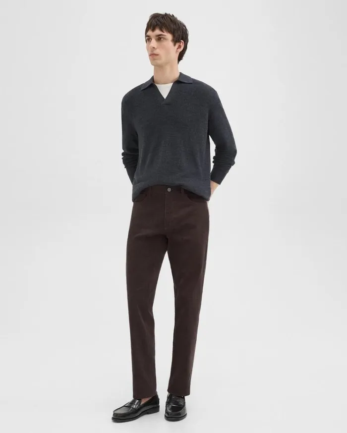 Theory Raffi 5Pocket Pant In Stretch Corduroy Hickory Men Pants