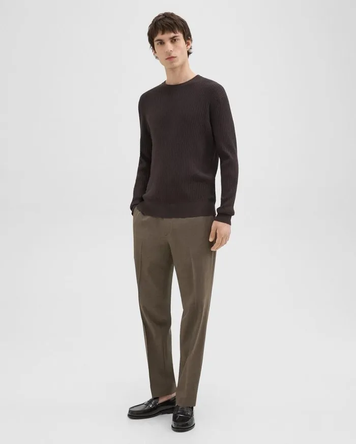 Theory Riland Sweater In Light Bilen Hickory Men Sweaters Cardigans Theory Riland Sweater In Light Bilen Hickory Men Sweaters Cardigans
