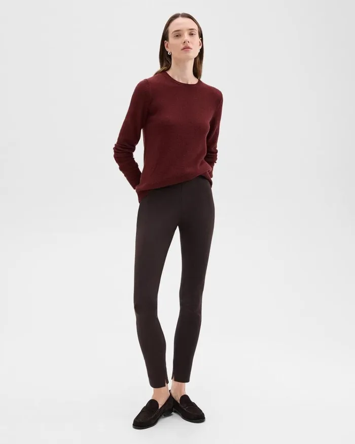Theory Skinny Legging In Scuba Hickory Women Pants