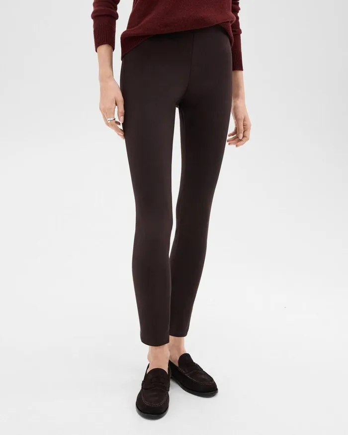 Theory Skinny Legging In Scuba Hickory Women Pants