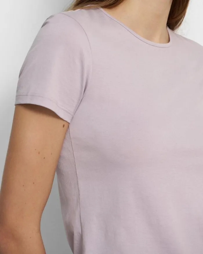 Theory Slim Tee In Organic Cotton Wisteria Women TShirts Tank Tops