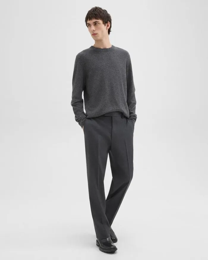 Theory Straight Pant In WoolBlend Twill Pestle Melange Men Pants