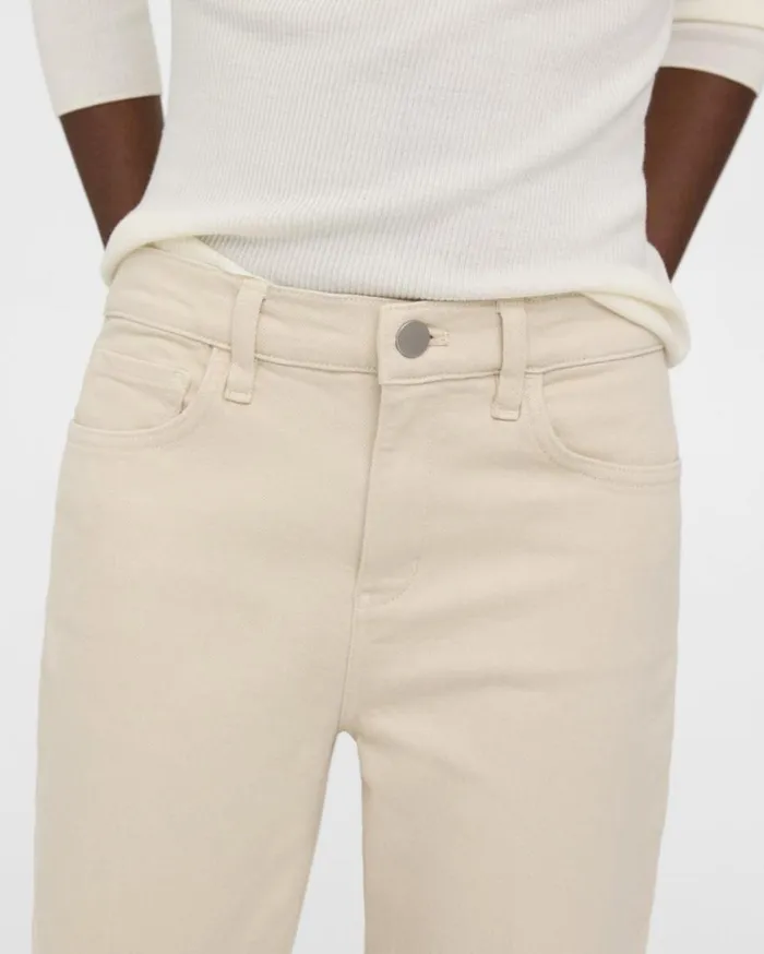 Theory Treeca Jean In Stretch Denim Sand Women Pants Theory Treeca Jean In Stretch Denim Sand Women Pants