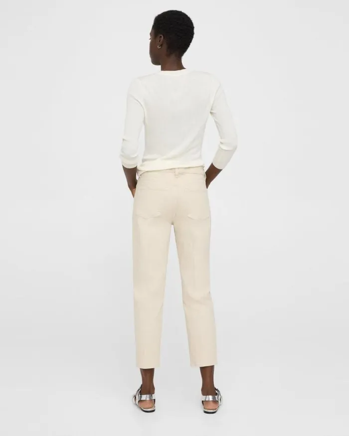 Theory Treeca Jean In Stretch Denim Sand Women Pants Theory Treeca Jean In Stretch Denim Sand Women Pants
