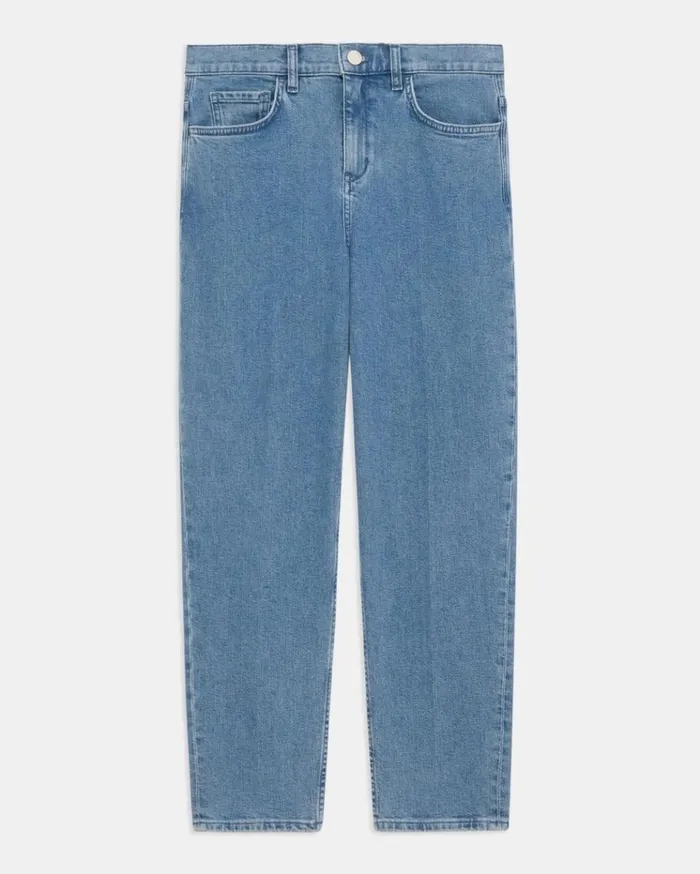 Theory Treeca Jean In Stretch Denim Washed Indigo Women Pants Theory Treeca Jean In Stretch Denim Washed Indigo Women Pants