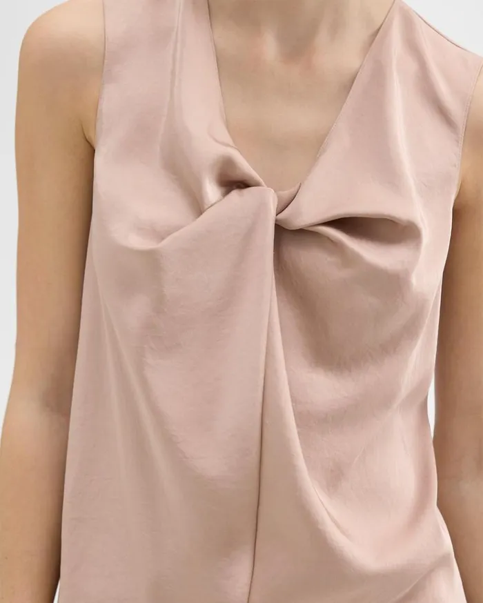 Theory Twisted Sleeveless Top Sakura Women Tops