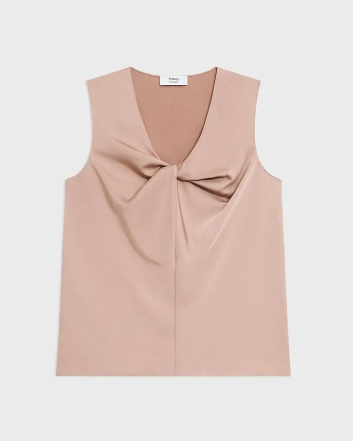 Theory Twisted Sleeveless Top Sakura Women Tops