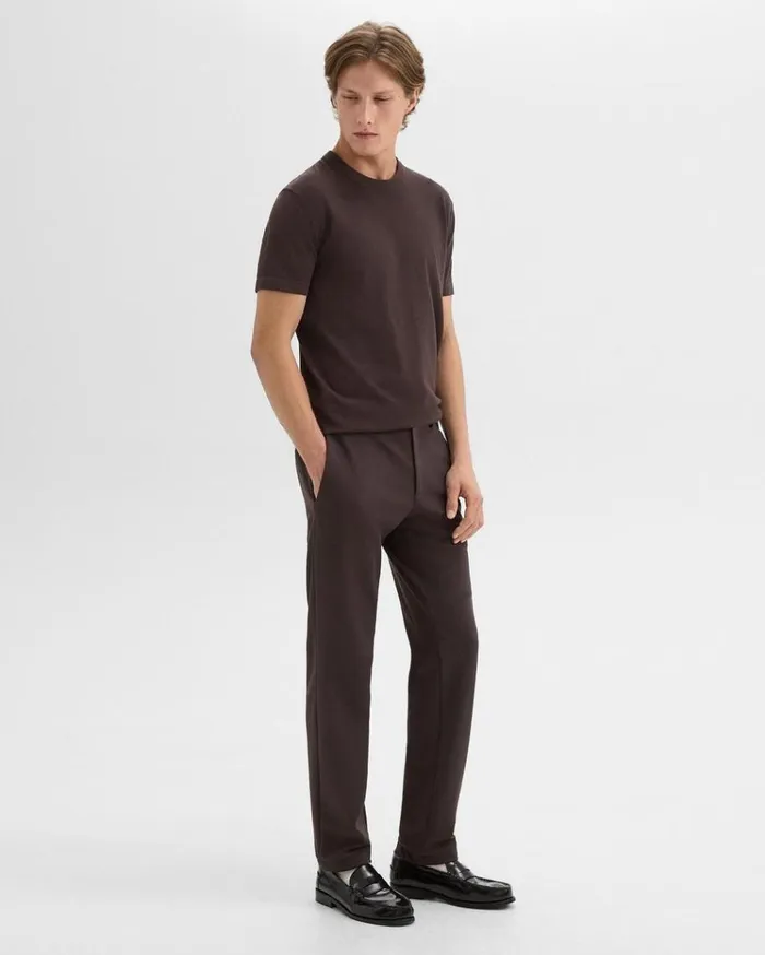 Theory Zaine Pant In Precision Ponte Hickory Men Pants